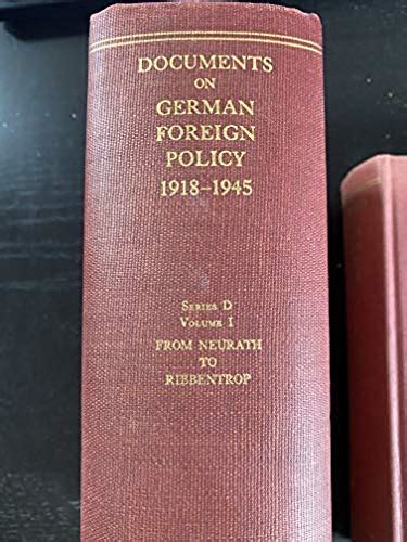 Documents On German Foreign Policy Series D