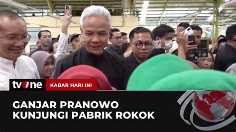 Kunjungi Pabrik Rokok Ganjar Disambut Antusias Para Pekerja Kabar