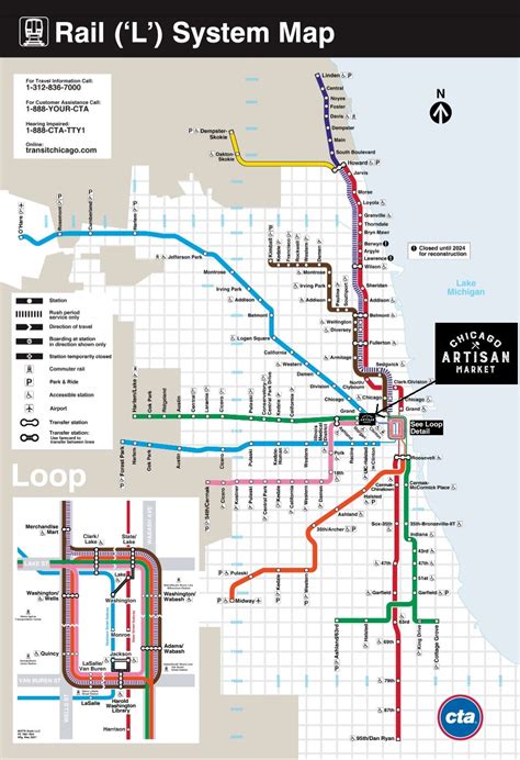 Cta Train Map Chicago - Zorah Kiersten