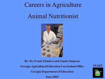 Agricultural Careers By Dr Frank Flanders And Anna Burgess Georgia