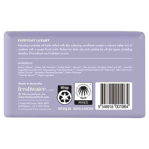 Buy Freshwater Farm Lavender Oil Body Bar 200g Online At Chemist Warehouse®