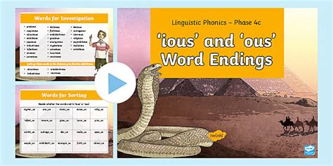 Ious Ous Phonics PowerPoint Primary Resources KS2