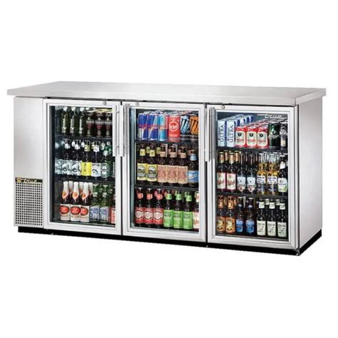 True Tbb 24 72g S Hc Ld 73 Three Glass Swing Door Stainless Steel Back Bar Cooler