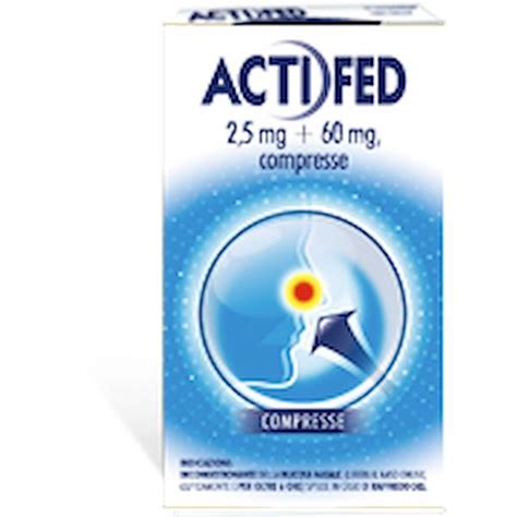 Actifed 12 Compresse 2 5mg60mg