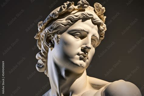 Illustration Of A Renaissance Marble Statue Of Apollo Apollo Has Been