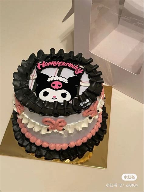 Kuromi Birthday Cake Cute Desserts Pretty Cakes Pretty Birthday Cakes