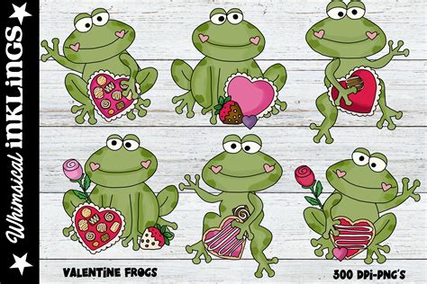 Valentines Day Frogs Graphic By Whimsical Inklings · Creative Fabrica