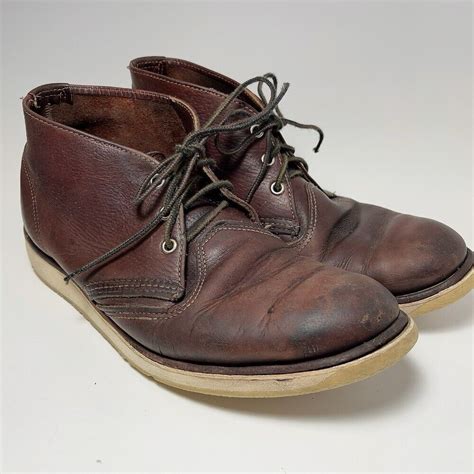 Red Wing Shoes Leather Chukka Usa Made Brow Boot Gem