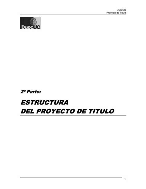 PDF ESTRUCTURAESTRUCTURA DEL PROYECTO DE De Tesis Procedimientos 2