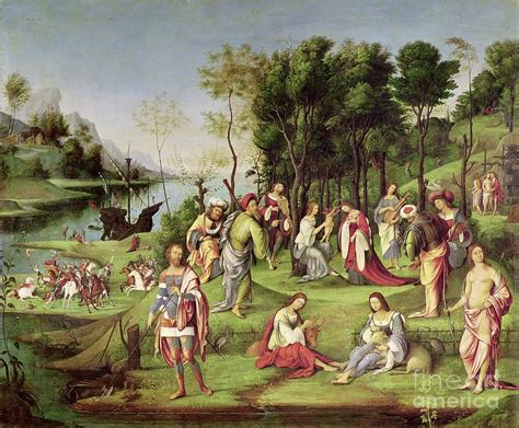 Allegory Of The Court Of Isabella D Este Painting By Lorenzo Costa Pixels