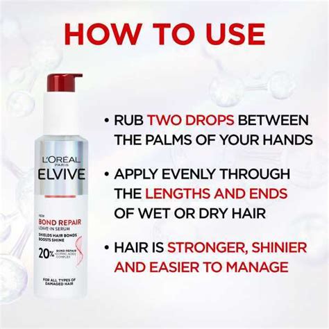 LOréal Paris Elvive Bond Repair Leave In Serum 150ml Hair Superdrug