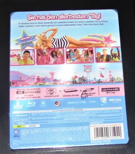 Barbie With Margot Robbie Limited Steelbook K Uhd Blu Ray Blu Ray Nip