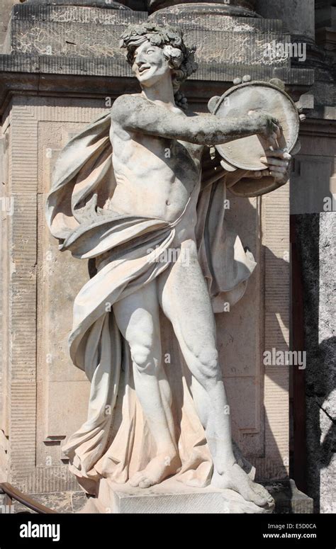 Satyr Marble Statue In Dresden Zwinger Germany Stock Photo Alamy