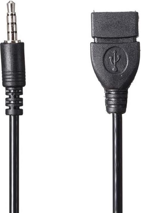 WiseGoods 3 5 Mm Jack Aux Audio Male Naar USB 2 0 Female OTG Adapter