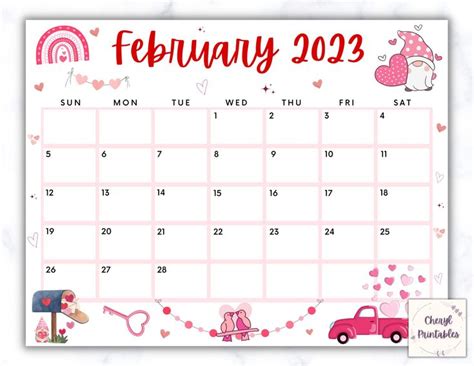 Editable February Calendar 2024 Printable Wall Calendar 2024 Etsy In