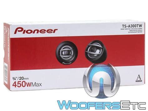 Pioneer TS A300TW A Series 20mm 450 Watt Component Dome Tweeter