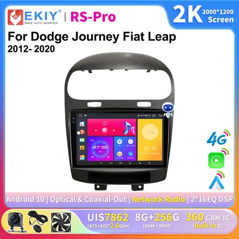 EKIY 2K Screen Carplay Car Radio For Dodge Journey Fiat Leap Freemont