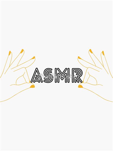 Asmr Sticker By Thatgirlhustle Redbubble