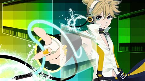 All Male Blonde Hair Headphones Kagamine Len Len Append Male Vocaloid