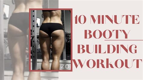 10 Minute Booty Burn Workout Glutes Legs And Thighs No Equipment Bodyweight Youtube