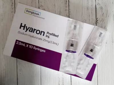 Original Korea Hyaron Ha Filler Prefilled Injection 2 5ml Hyaluronic