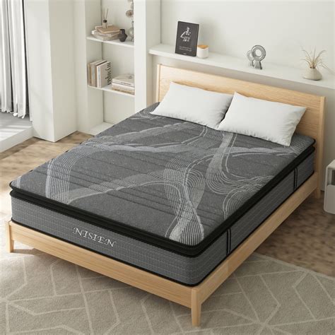 Full Mattress In A Box NISIEN 10 Inch Hybrid Mattress Gel Memory Foam