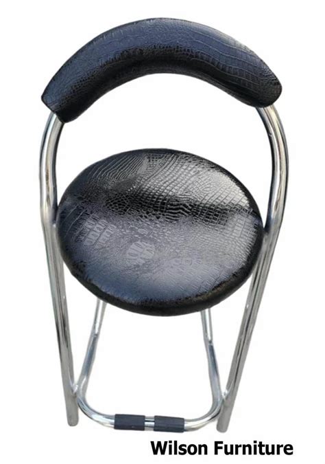 Stainless Steel Black Round Leather Bar Stool At Rs 4000 In New Delhi