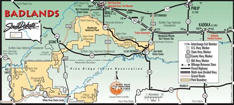 Badlands National Park Map ~ AFP CV