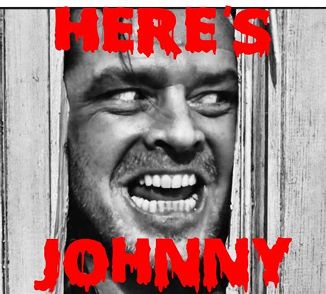 The Shining here's Johnny Sticker - Etsy