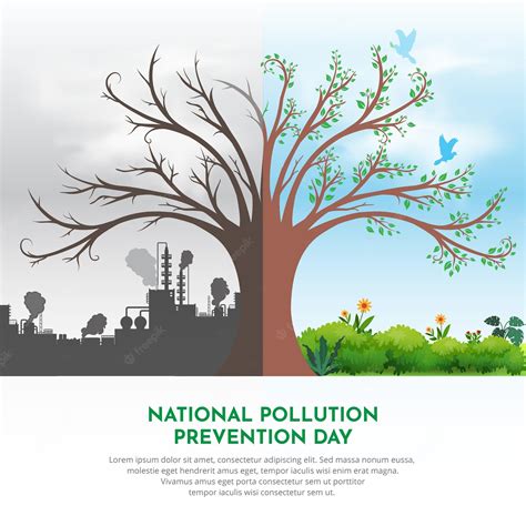 Premium Vector | National pollution control day design background ...