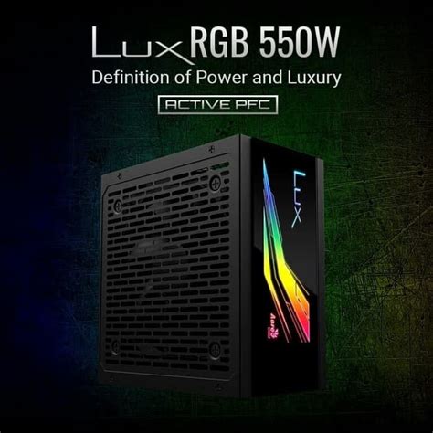 Jual AEROCOOL LUX RGB 550W POWERSUPPLY 80 BRONZE 230V PSU ORIGINAL