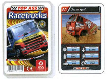 Top Ass Racetrucks Quartett Spiel Top Ass Racetrucks Quartett Kaufen