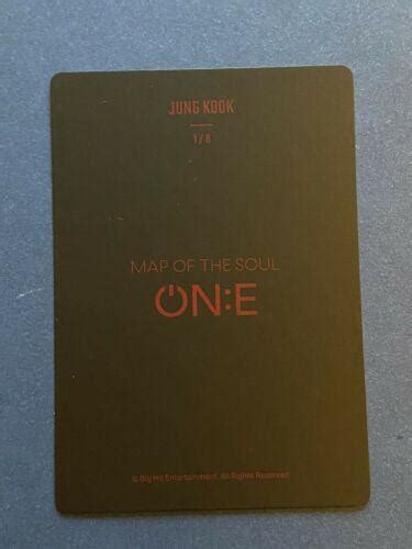 Bts Map Of The Soul One Official Jungkook Photocard 18 Us Seller