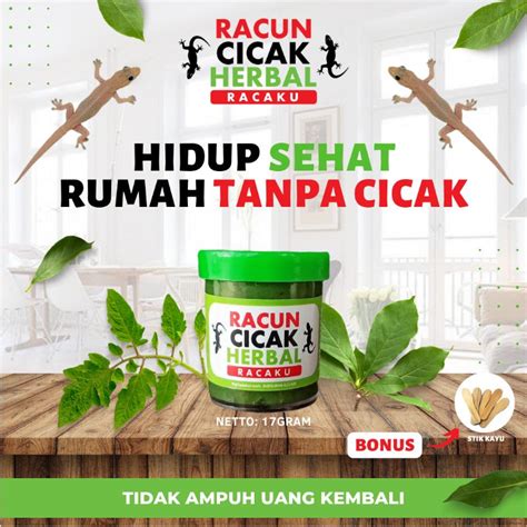 Jual Racun Cicak Herbal Racaku Obat Cicak Paling Ampuh Pembasmi Cicak