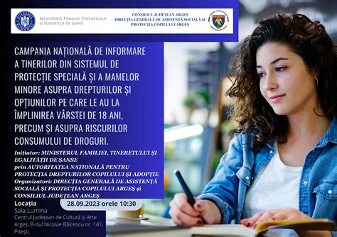 Campanie de informare pentru tinerii care vor să părăsească sistemul de