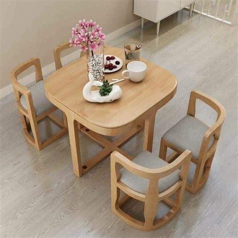 Space Saver Dining Table Set (4-seaters), Furniture & Home Living ...