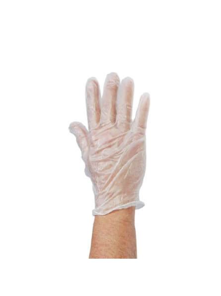 Gants Jetables Non Poudr S En Vinyle Blancs Prorisk Fr