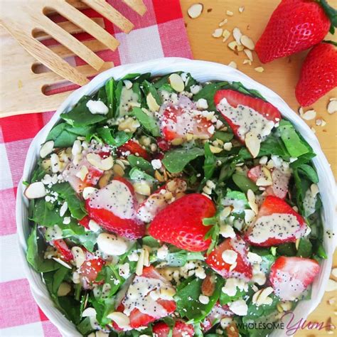 Strawberry Spinach Salad With Poppy Seed Dressing