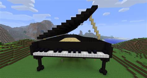 Big Grand Piano 3d Art Minecraft Map