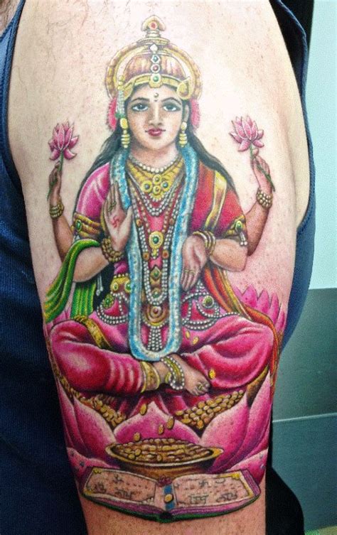 30+ Amazing Goddess Lakshmi Tattoos with Meanings and Ideas - Body Art Guru