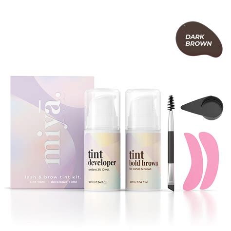 2 In 1 Lash And Brow Tint Kit 10ml Bold Brown Miya Lash