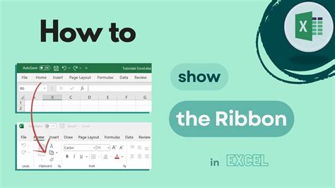 How To Unhide The Menus Ribbon In Excel Youtube