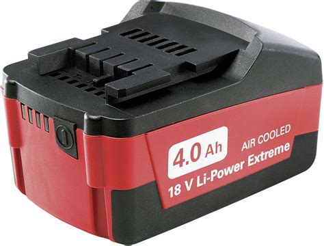 Metabo 18 V Li Power 625591000 Batterie Pour Outil 18 V 4 Ah Li Ion