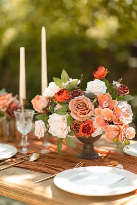 DIY Designer Flower Boxes In Sunset Terracotta Diy Wedding Bouquet