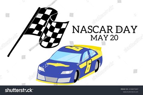 Vector Graphic Nascar Day World Nascar Stock Vector Royalty Free