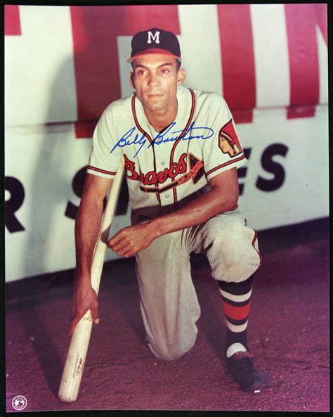 Lot Detail 1957 Star Billy Bruton Milwaukee Braves Signed 8x10 Color