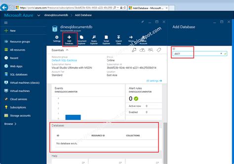 Dinesh S Blog Being Compiled How To Create A DocumentDB In Azure