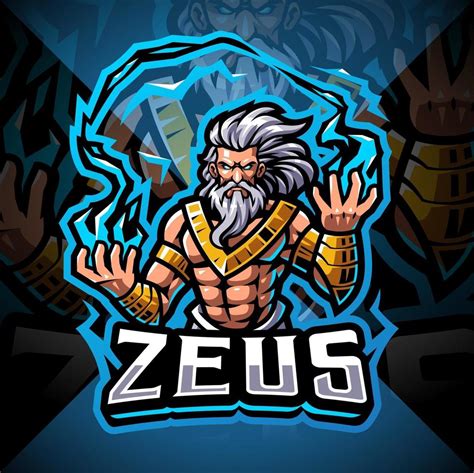 diseño de logotipo de la mascota zeus esport 2442212 Vector en Vecteezy