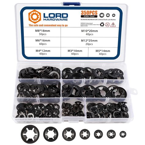 Amazon Lordhardware 350Pcs Internal Tooth Star Lock Washers M3 M4