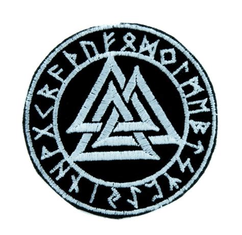 Made In Usa Valknut Odin Viking Symbol Iron On Patch Applique